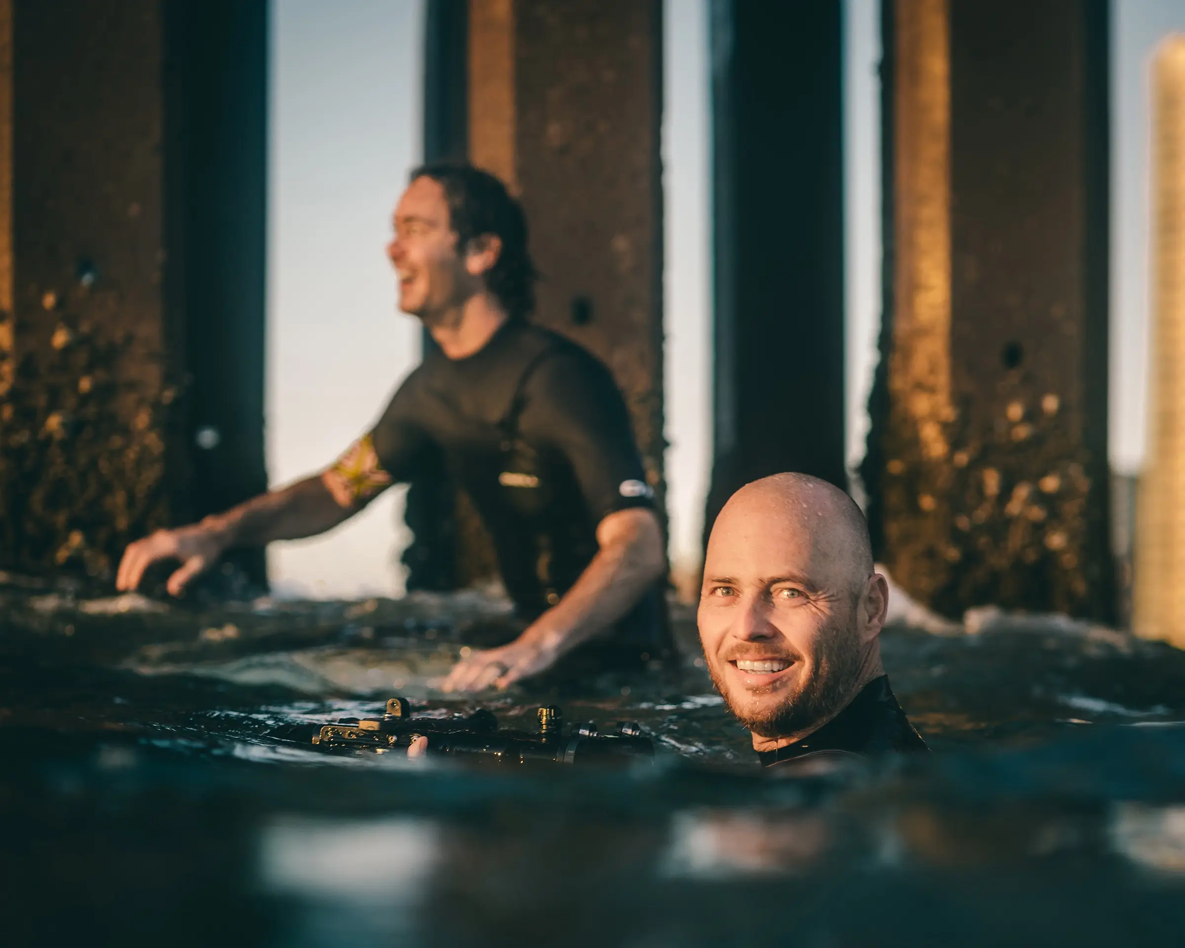 Timothy Hay filming underwater — water cinematography, Hellmot Productions KZN